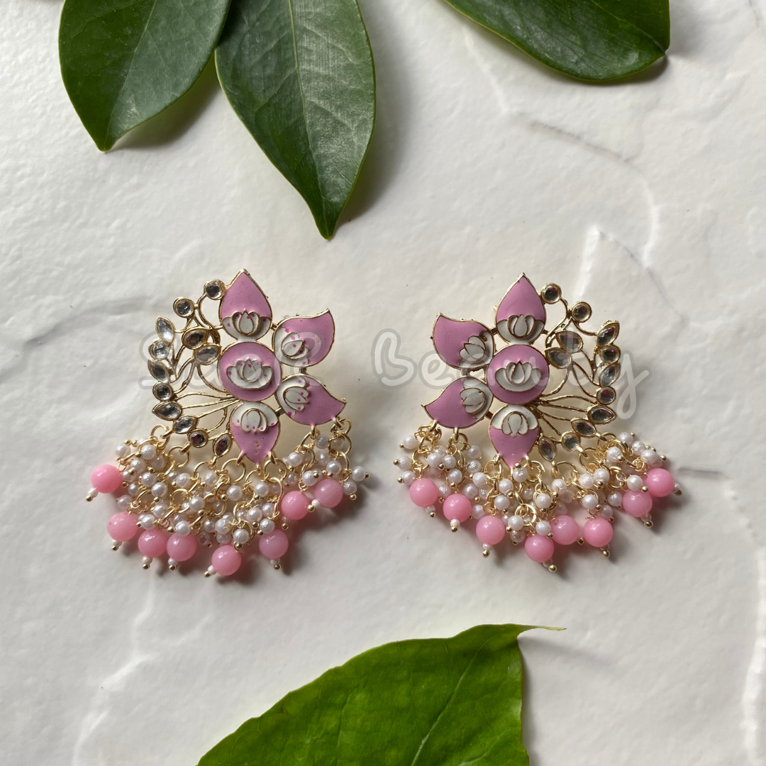 NITYA LUCKNOWI MEENAKARI EARRINGS