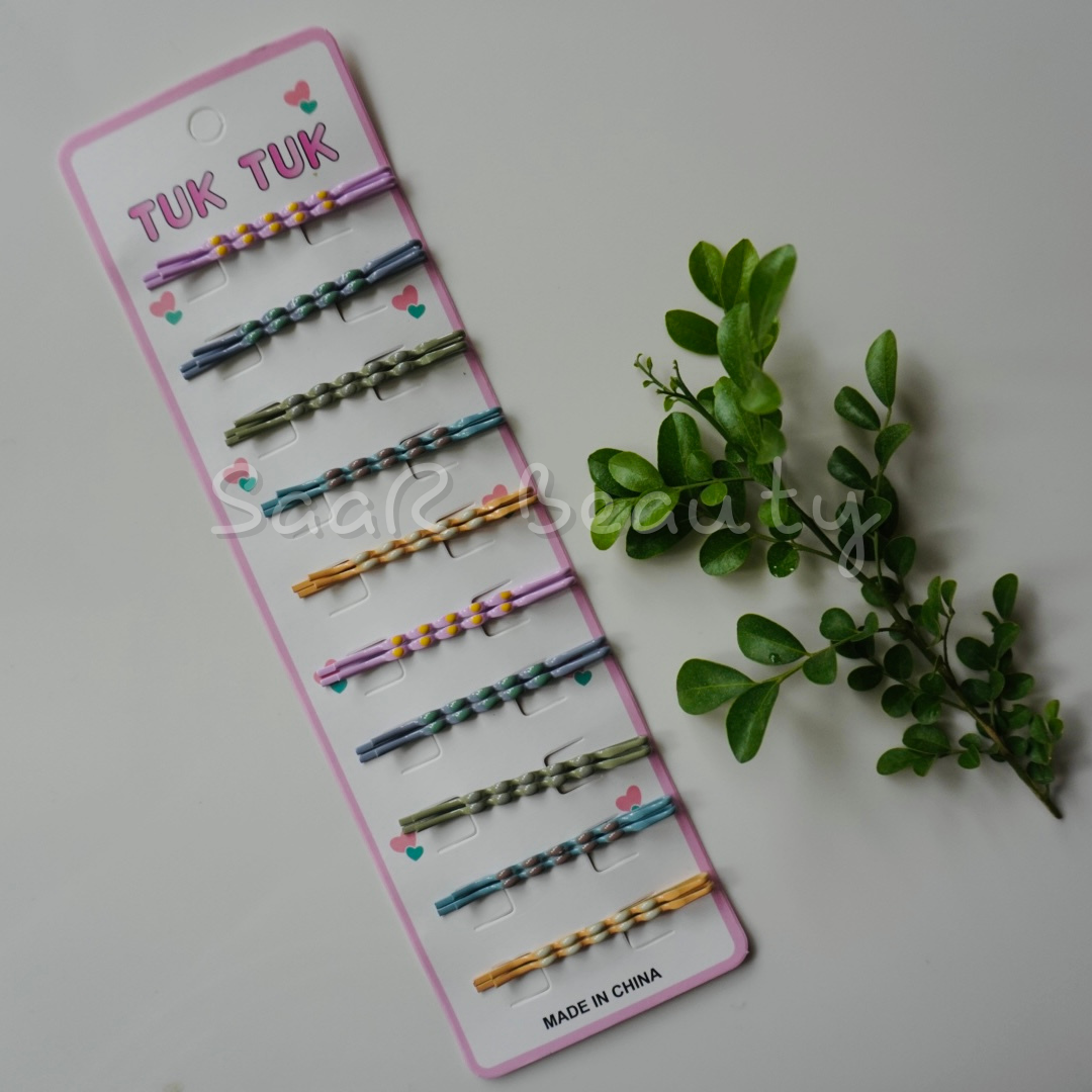 Multi Colour Bob Pins