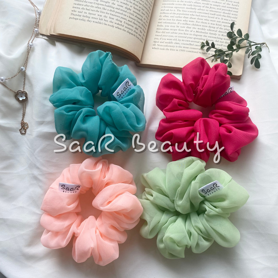 GEORGETTE LARGE SCRUNCHIES