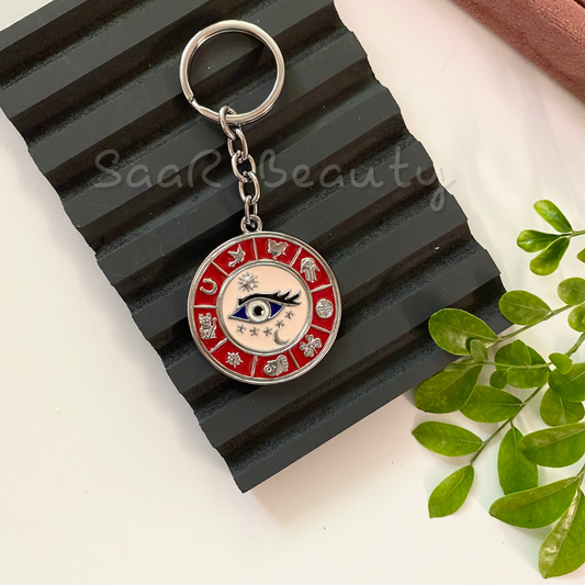 RED CHAKRA EVIL EYE KEY CHAIN