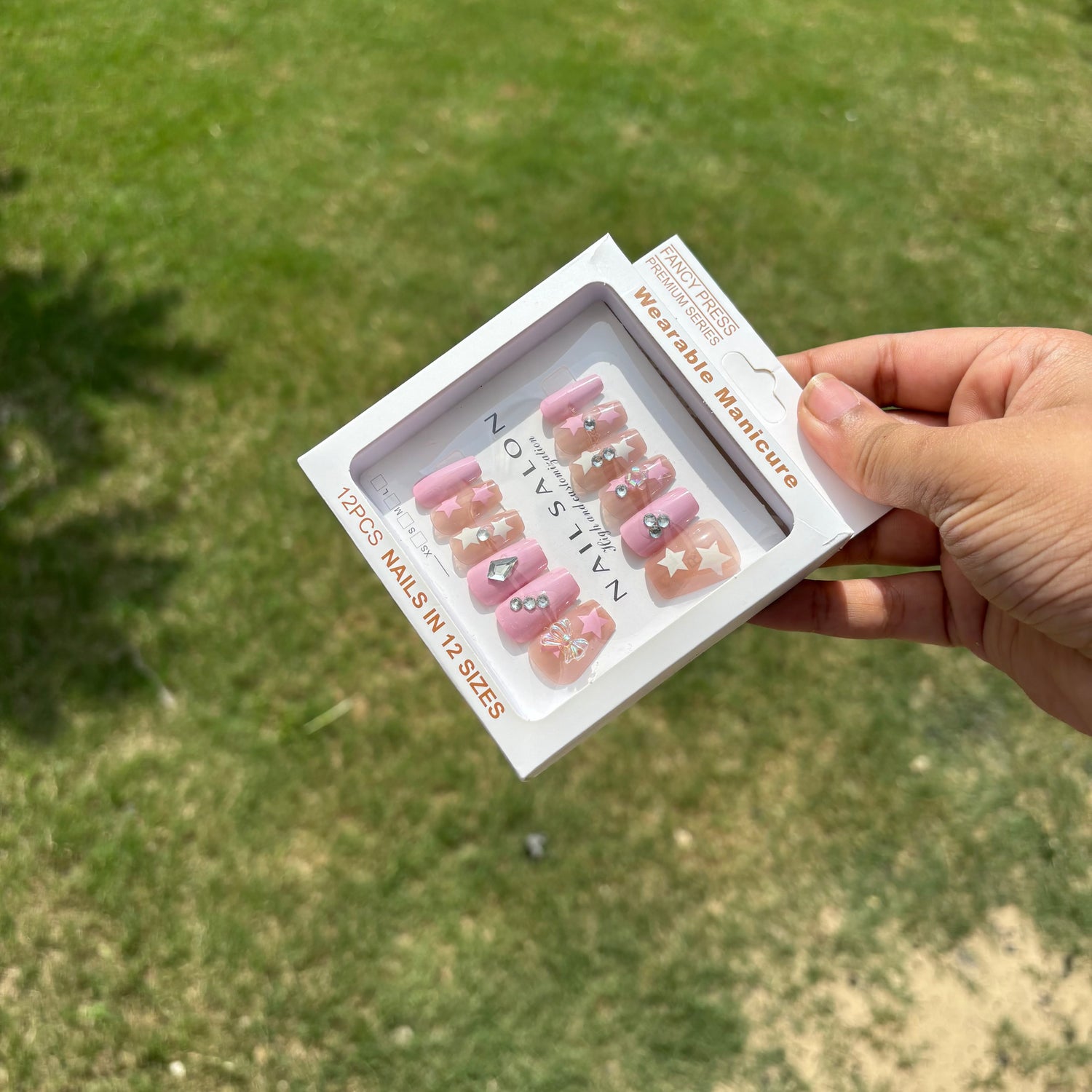 Nail extensions stick ons box