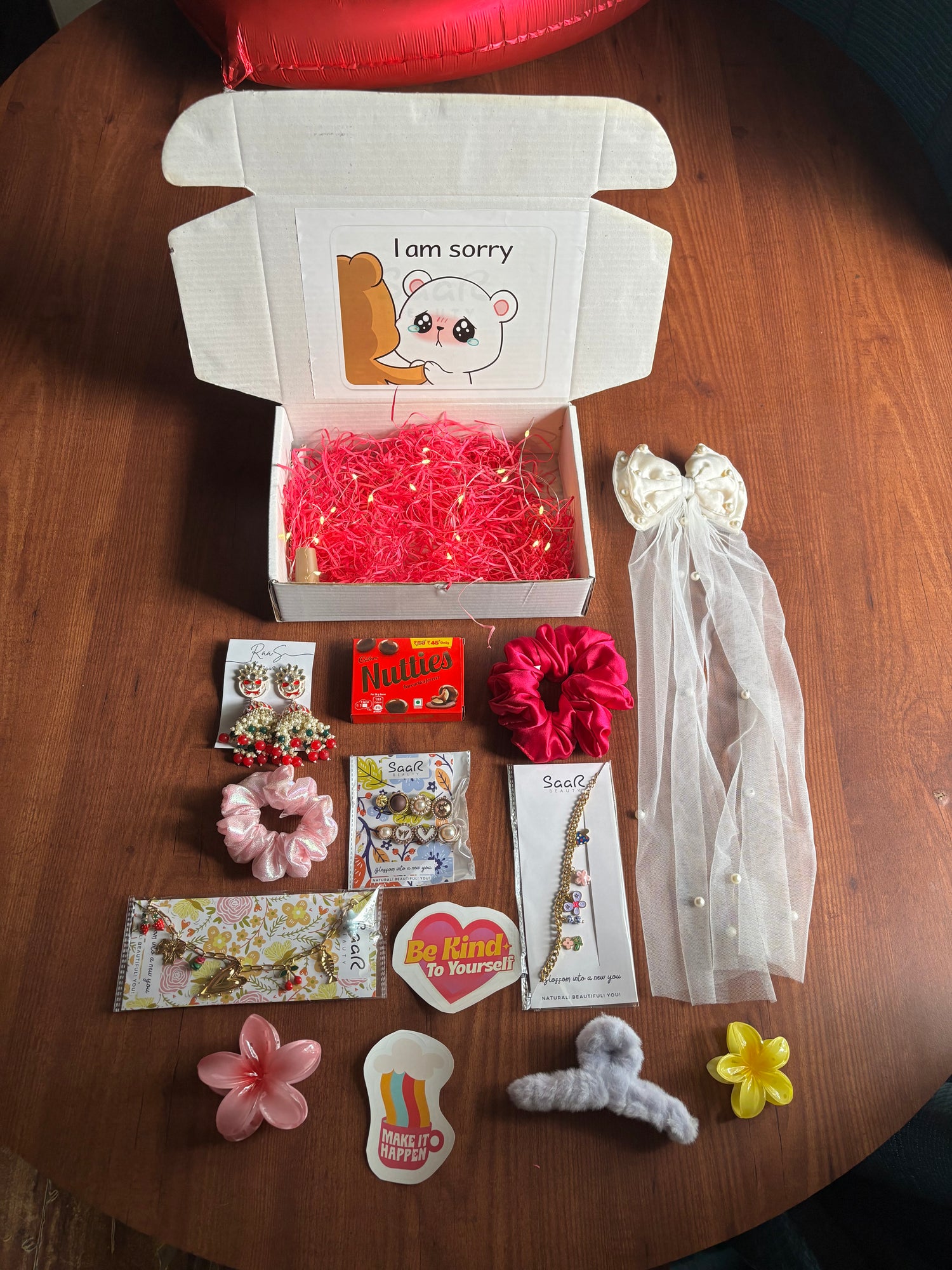 Sorry Hamper Gift Box | Cute Apology Gift Set with Accessories &amp; Chocolates
