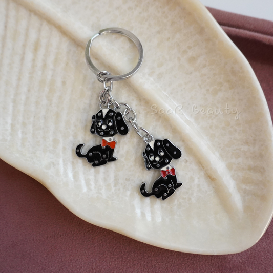 Adorable Dalmatian Dog Keychain