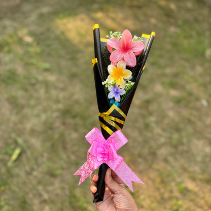 Compact Flower Claw Clip Bouquet Gift Set – Perfect Hair Accessories by SaaR Beauty – Set of 4 Hair Clutchers- premium korean packaging