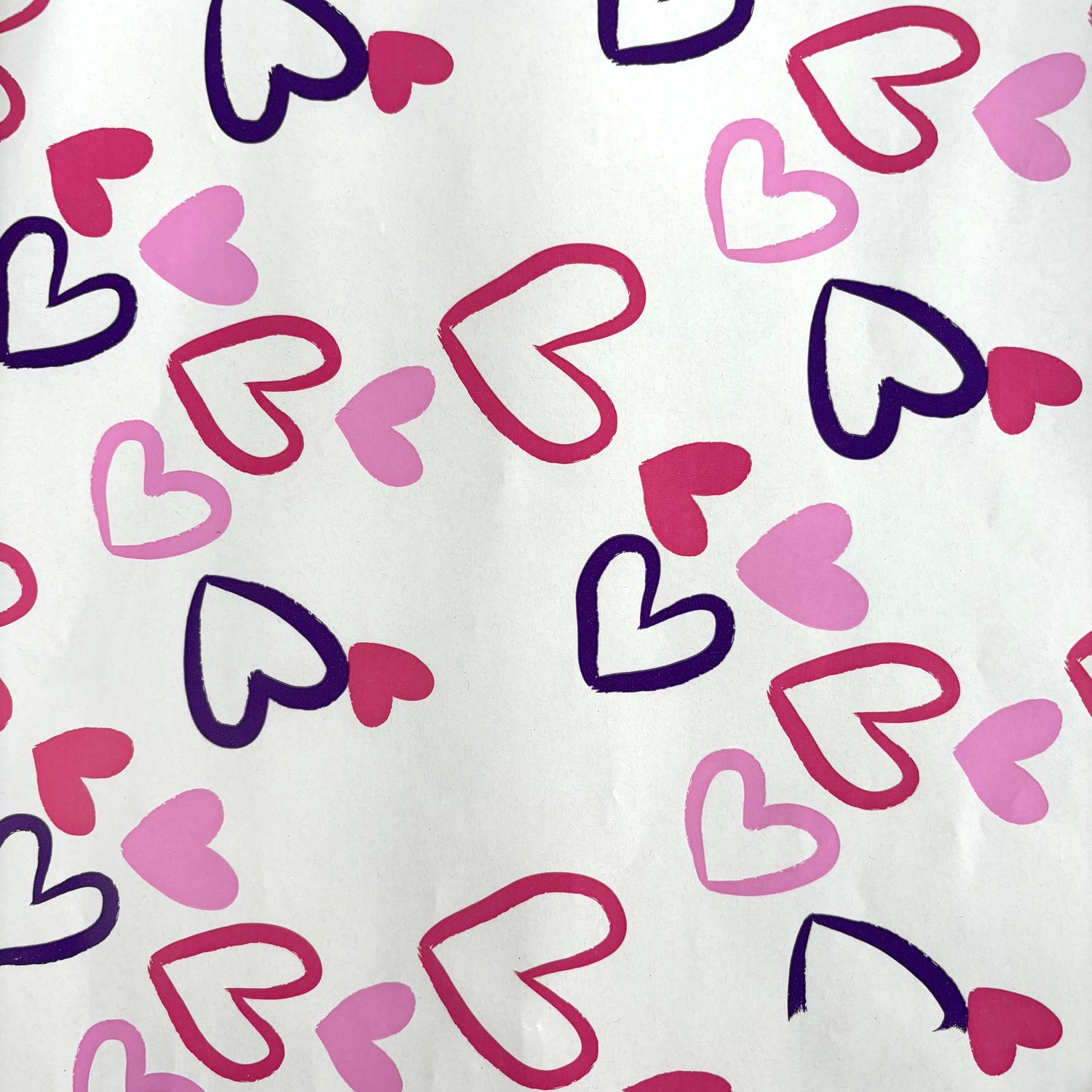 Pink &amp; red heart Gift wrap