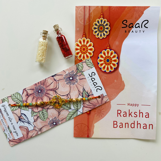 KRISHNA WITH FLUTE RAKHI SET