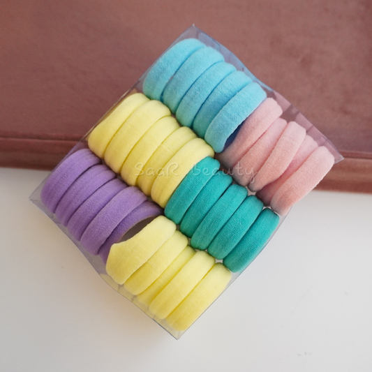 Rubber Band Ponytail Holder – 30-Pack in Assorted Colors for Women and Girls