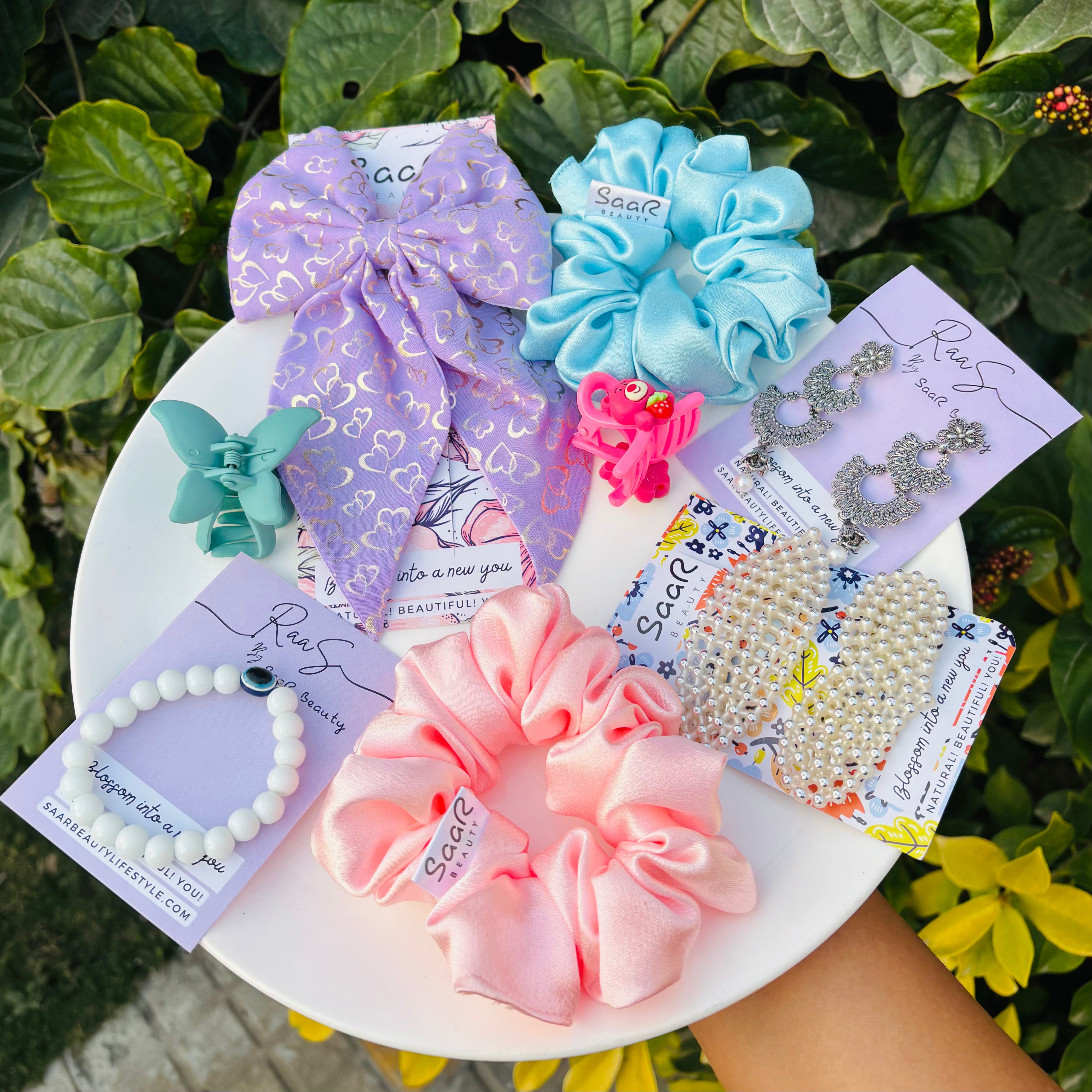 Valentine's Day Gift Set – Satin Scrunchies, Hair
