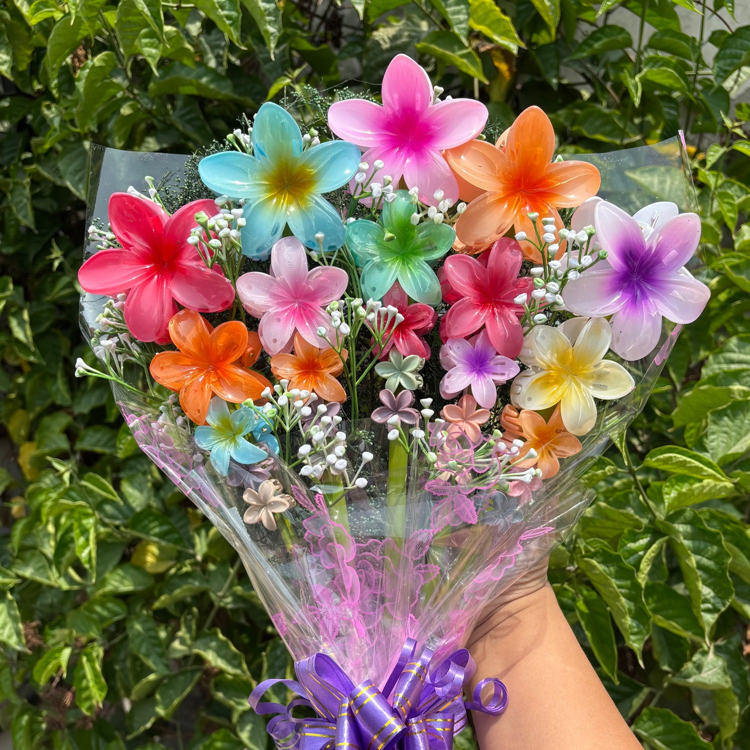 Viral Flower Hair Claw Clip Clutcher Bouquet – Set of 25 Hair Clutchers