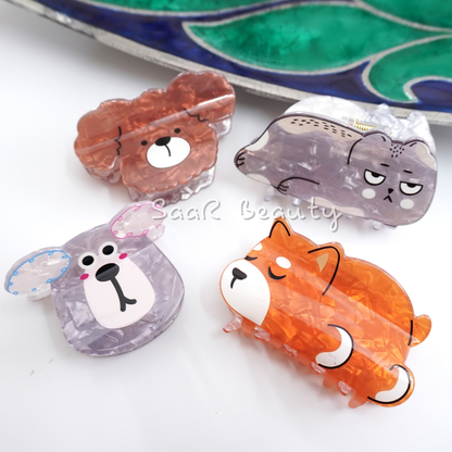 Kawaii Animal Claw Clutcher – Cute & High-Quality Hair Accessory by Saar Beauty