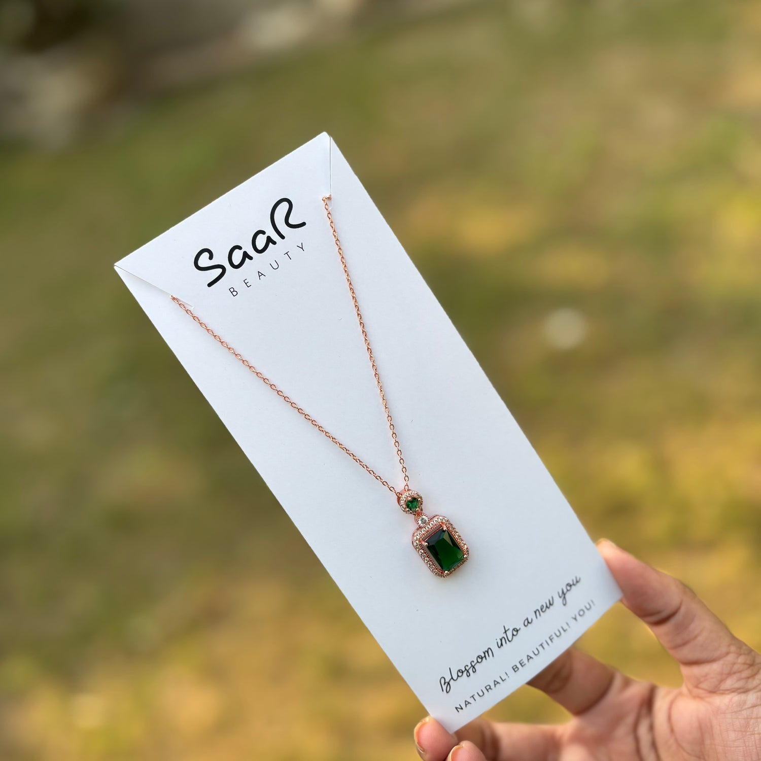 Royal Envy Green Stone Statement Necklace