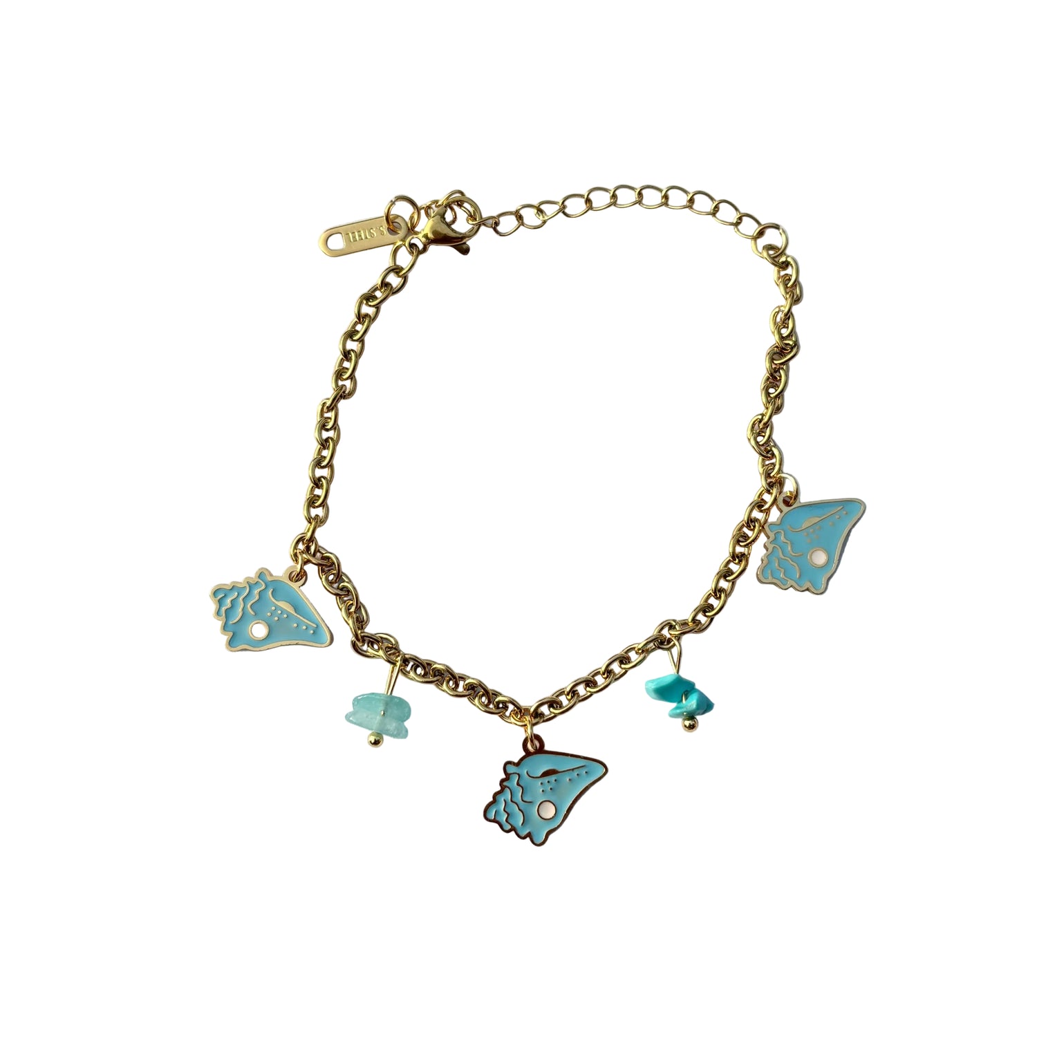 Ocean Blue Charm Bracelet | Waterproof, Anti-Tarnish, Adjustable SaaR Beauty