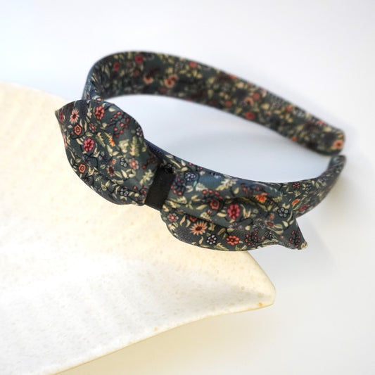 SATIN PRINTED BOW BAND