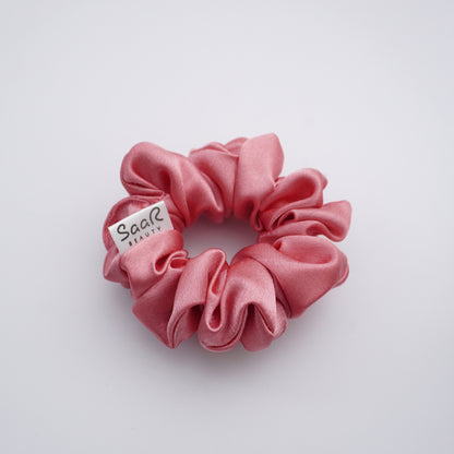 SaaR Beauty Fluffy Silk Satin Scrunchies – Soft, Luxurious, and Perfect for All Hair Types