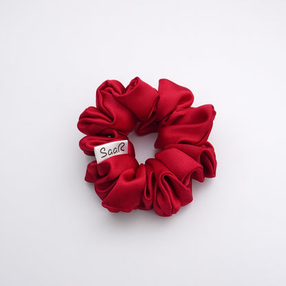 SaaR Beauty Fluffy Silk Satin Scrunchies – Soft, Luxurious, and Perfect for All Hair Types