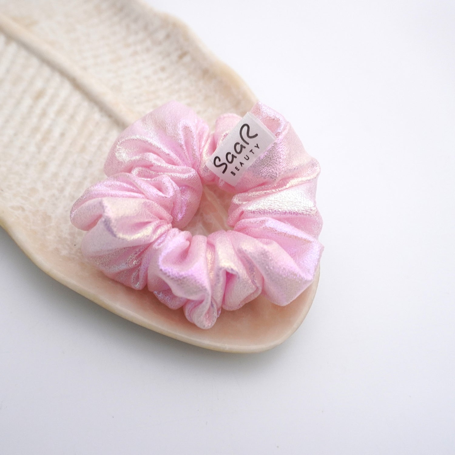 Fluffy Soft Holographic Metallic Medium Scrunchies- Vibrant Colors by SaaR Beauty