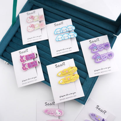 Add fun to hairstyles with SaaR Beauty's Cartoon Character Hair Clip Set. High-quality, secure grip, adorable designs—perfect for girls, women, and kids!