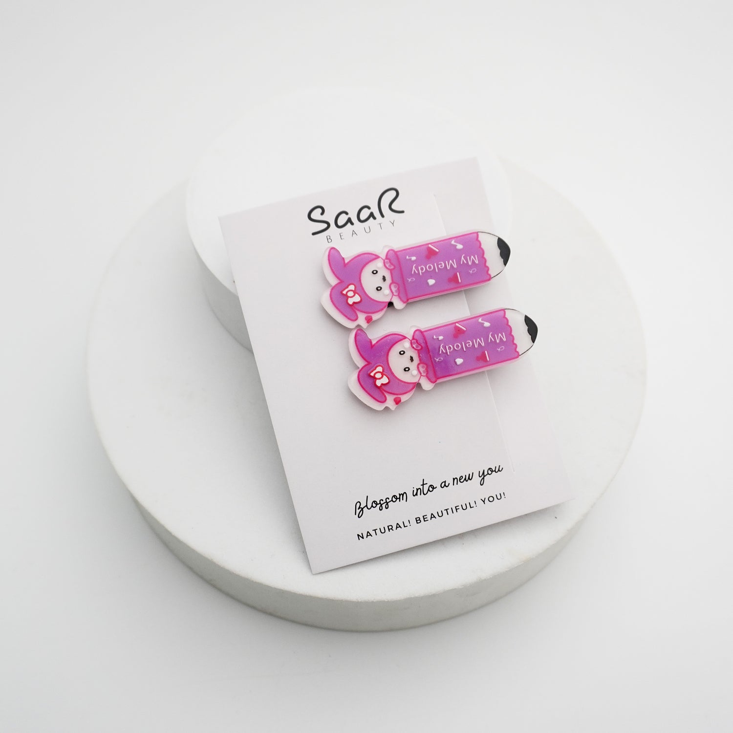 Cartoon Character Hair Clip Set – Pack of 2 Fun and High-Quality Clips for Girls, Women &amp; Kids by SaaR Beauty