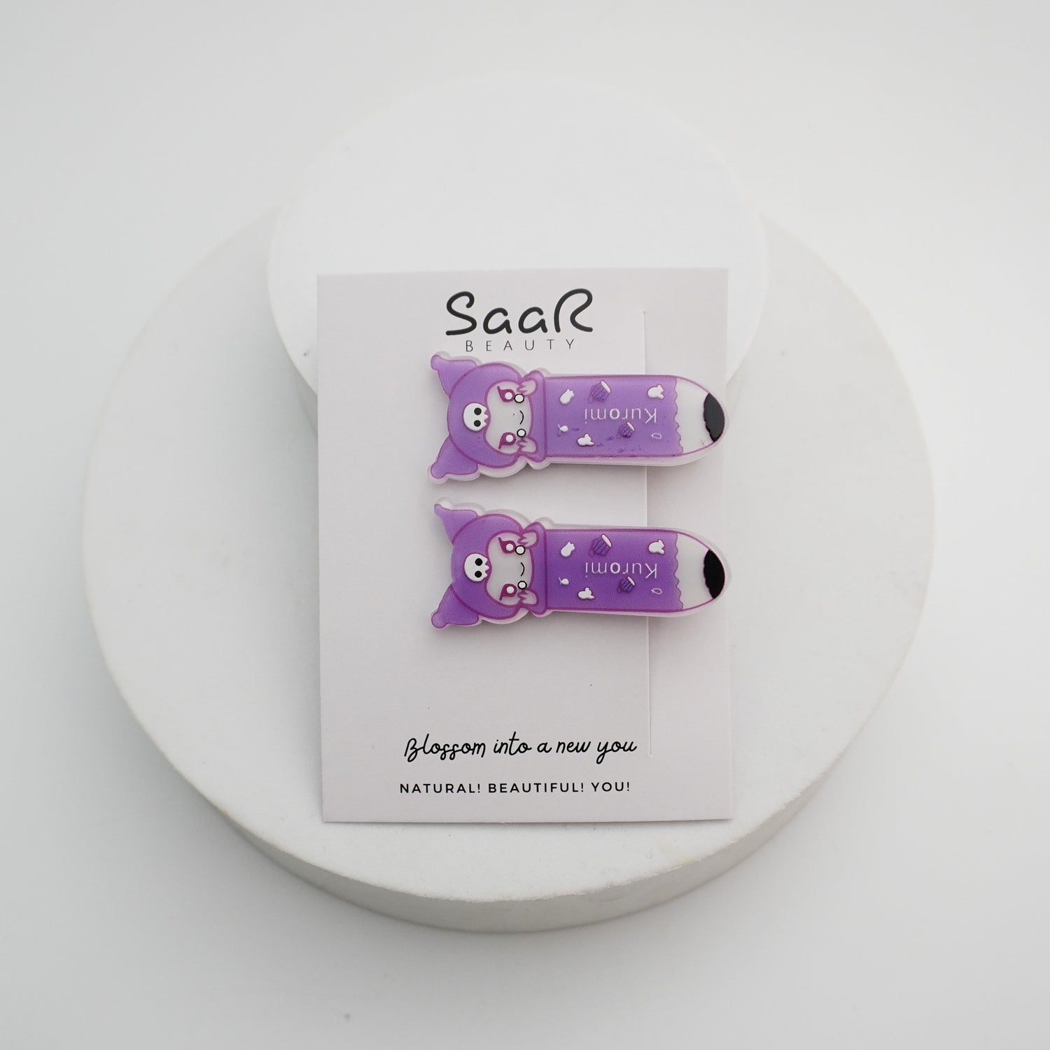 Cartoon Character Hair Clip Set – Pack of 2 Fun and High-Quality Clips for Girls, Women &amp; Kids by SaaR Beauty