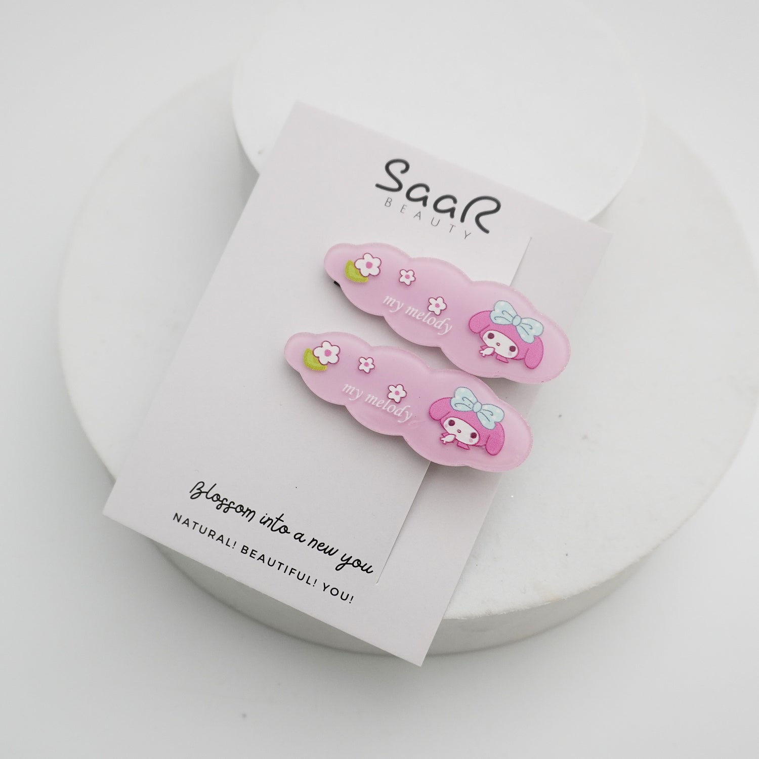 Cartoon Character Hair Clip Set – Pack of 2 Fun and High-Quality Clips for Girls, Women &amp; Kids by SaaR Beauty