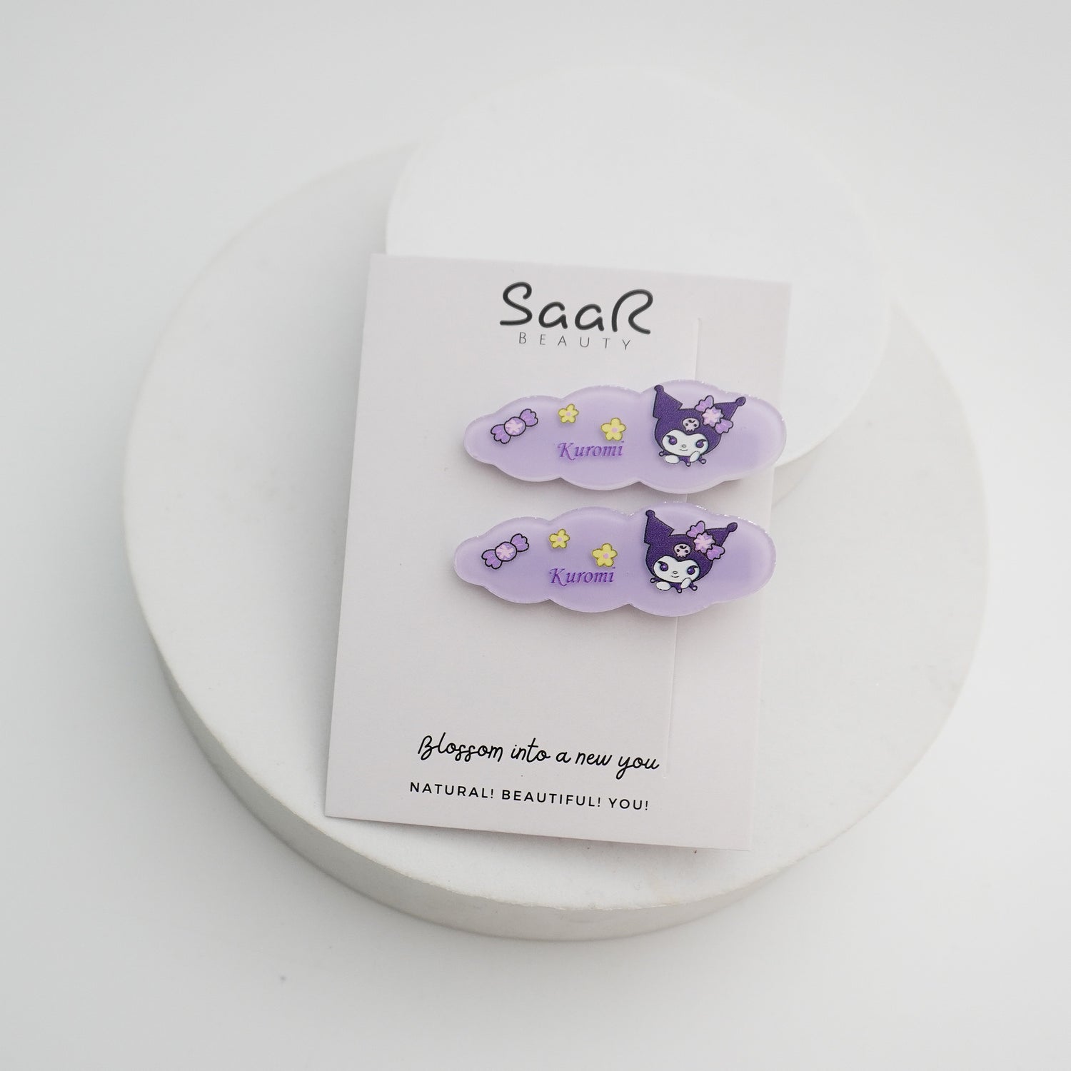 Cartoon Character Hair Clip Set – Pack of 2 Fun and High-Quality Clips for Girls, Women &amp; Kids by SaaR Beauty