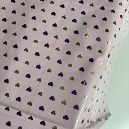 SWEET LAVENDER HEARTS GIFT WRAP