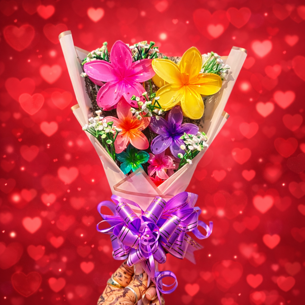 Stylish Flower Claw Clip Gift Set – Perfect for Every Occasion by SaaR Beauty – Set of 10 Hair Clutchers- premium korean packaging