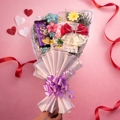 Chocolate Lover’s Forever Bouquet Gift Hamper-SaaR Beauty