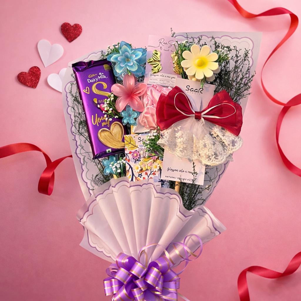 Chocolate Lover’s Forever Bouquet Gift Hamper-SaaR Beauty
