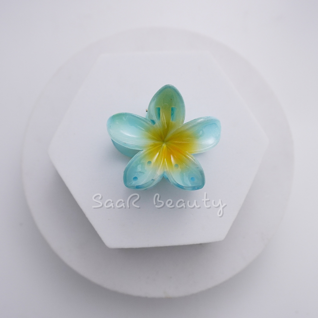 Small Viral Flower Claw Hair Clip – Stylish &amp; Durable Vibrant Hair Accessory by SaaR Beauty