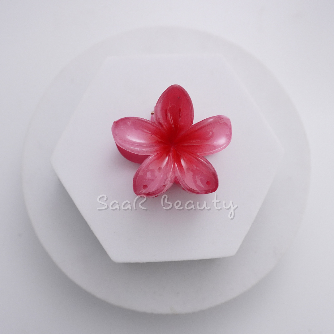Small Viral Flower Claw Hair Clip – Stylish &amp; Durable Vibrant Hair Accessory by SaaR Beauty