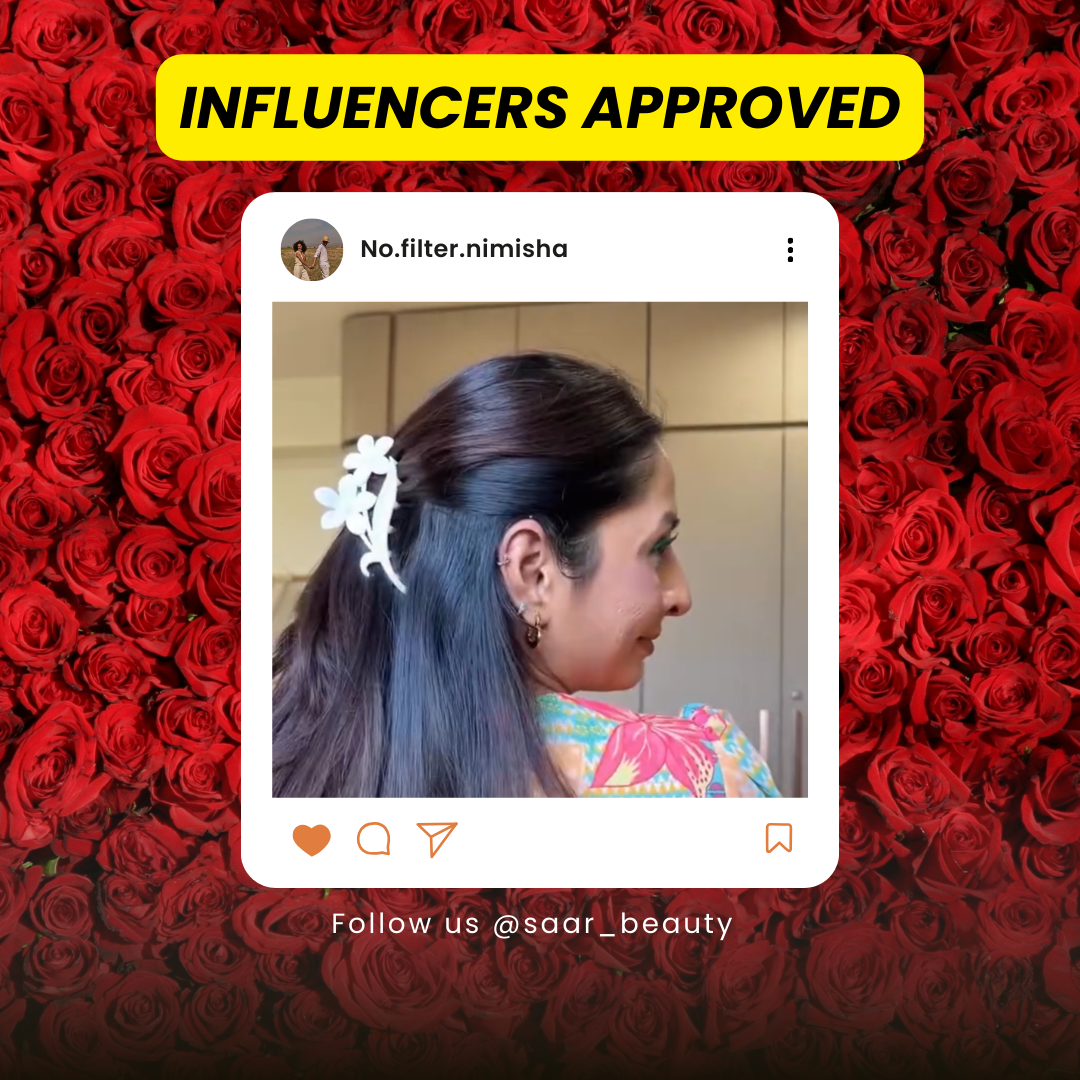 LARGE DUAL SHADED FLOWER CLAW CLUTCHER