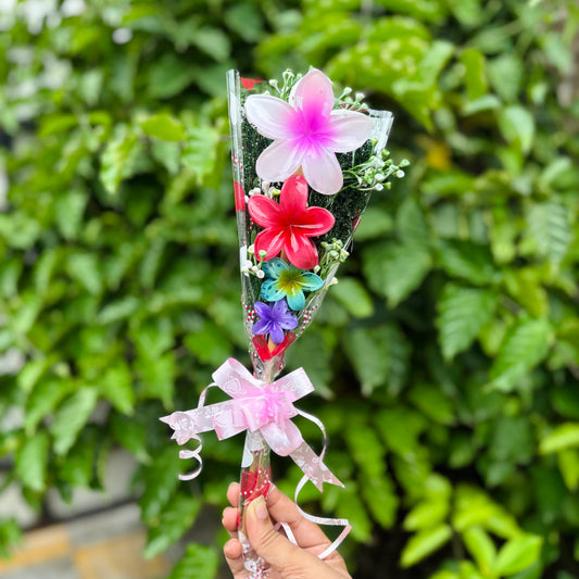 Anniversary Surprise Flower Claw Clip Gift Set – Compact Hair Accessory Bouquet by SaaR Beauty – 4 Elegant Hair Clutchers