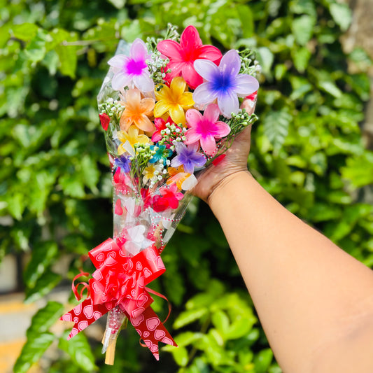 Exclusive Anniversary Surprise Flower Claw Clip Bouquet with Viral Butterfly Clutcher – Set of 15 Hair Accessories | Romantic Gift for Her