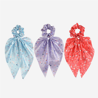 In House The Designer Marbel Scarf Scrunchies