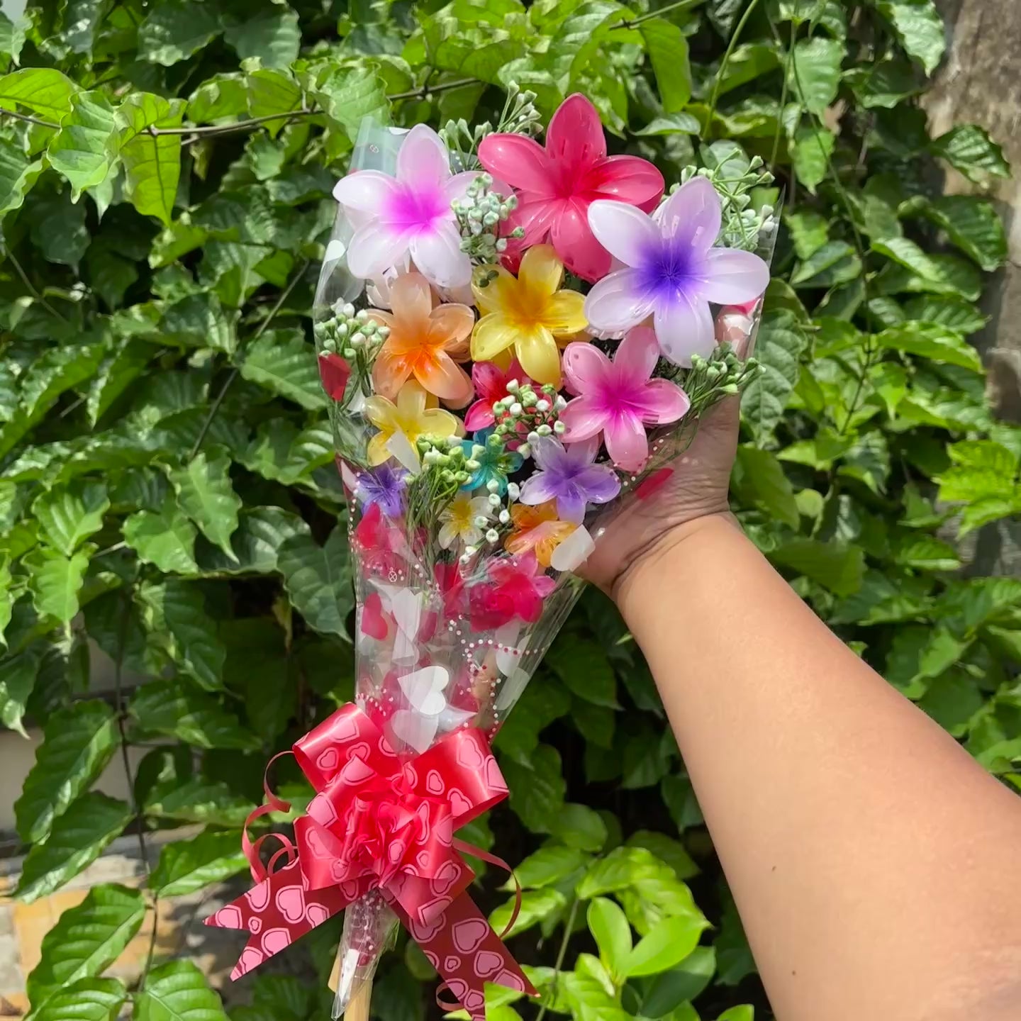 Exclusive Birthday Surprise Flower Claw Clip Bouquet with Viral Butterfly Clutcher – Set of 15 Hair Accessories | Unique Gift for Women &amp; Girls