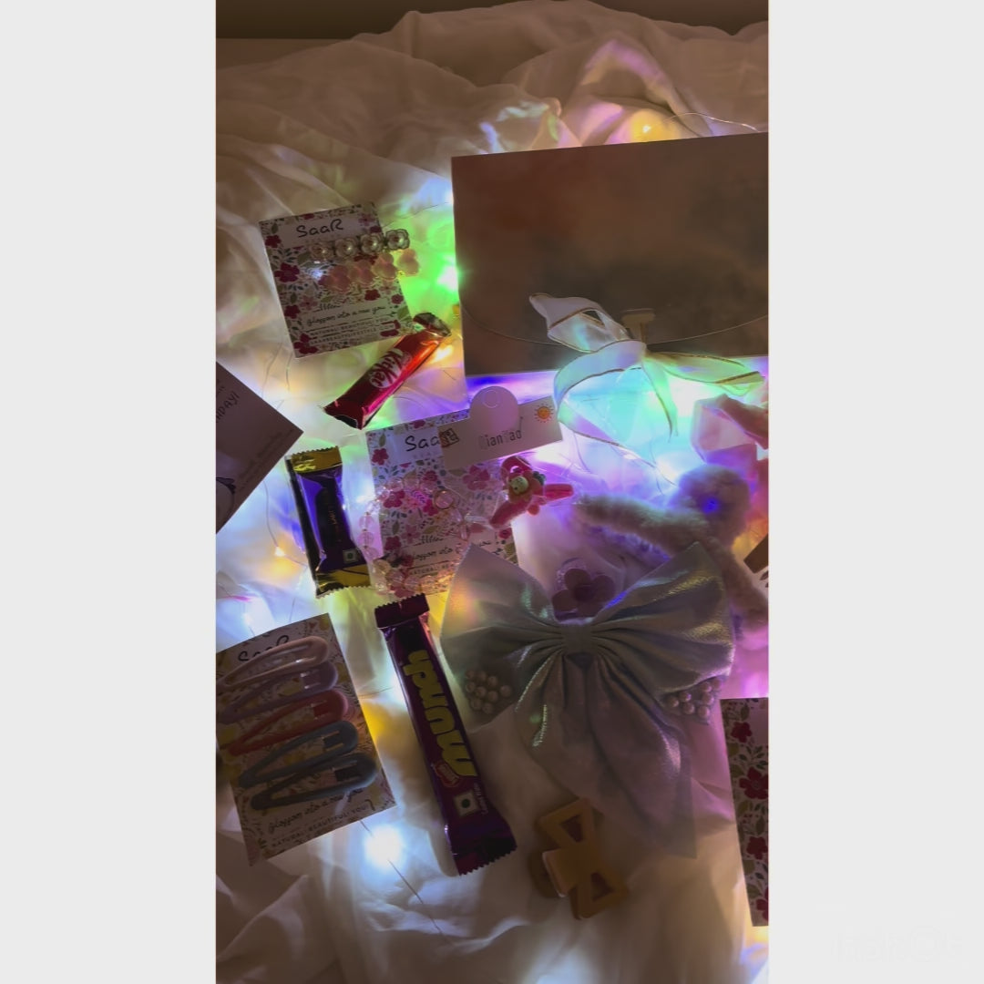 Premium Birthday Gift Box for Women – Hair Accessories, Jewelry &amp; Treats
