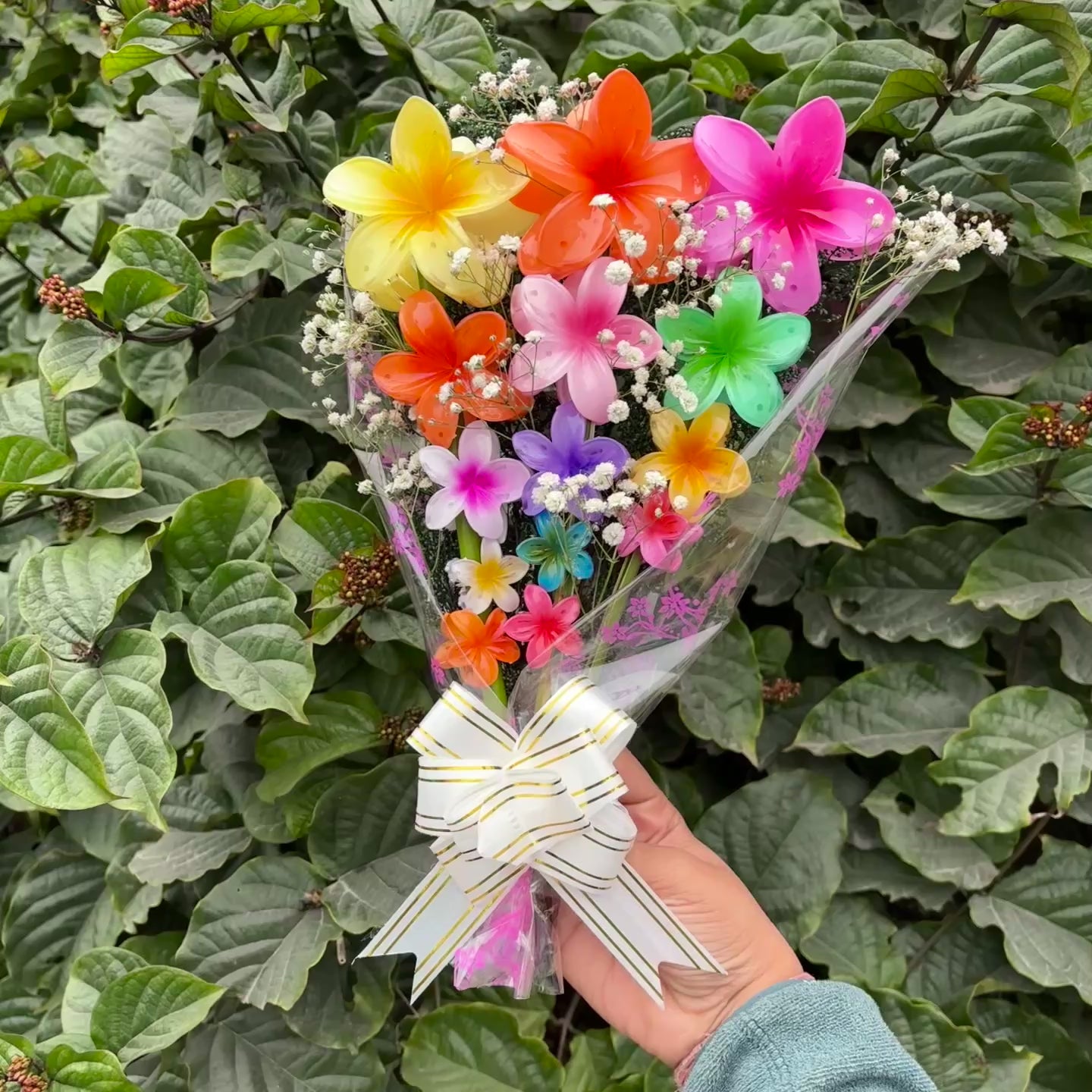 Exclusive Birthday Surprise Flower Claw Clip Bouquet with Viral Butterfly Clutcher – Set of 15 Hair Accessories | Unique Gift for Women &amp; Girls