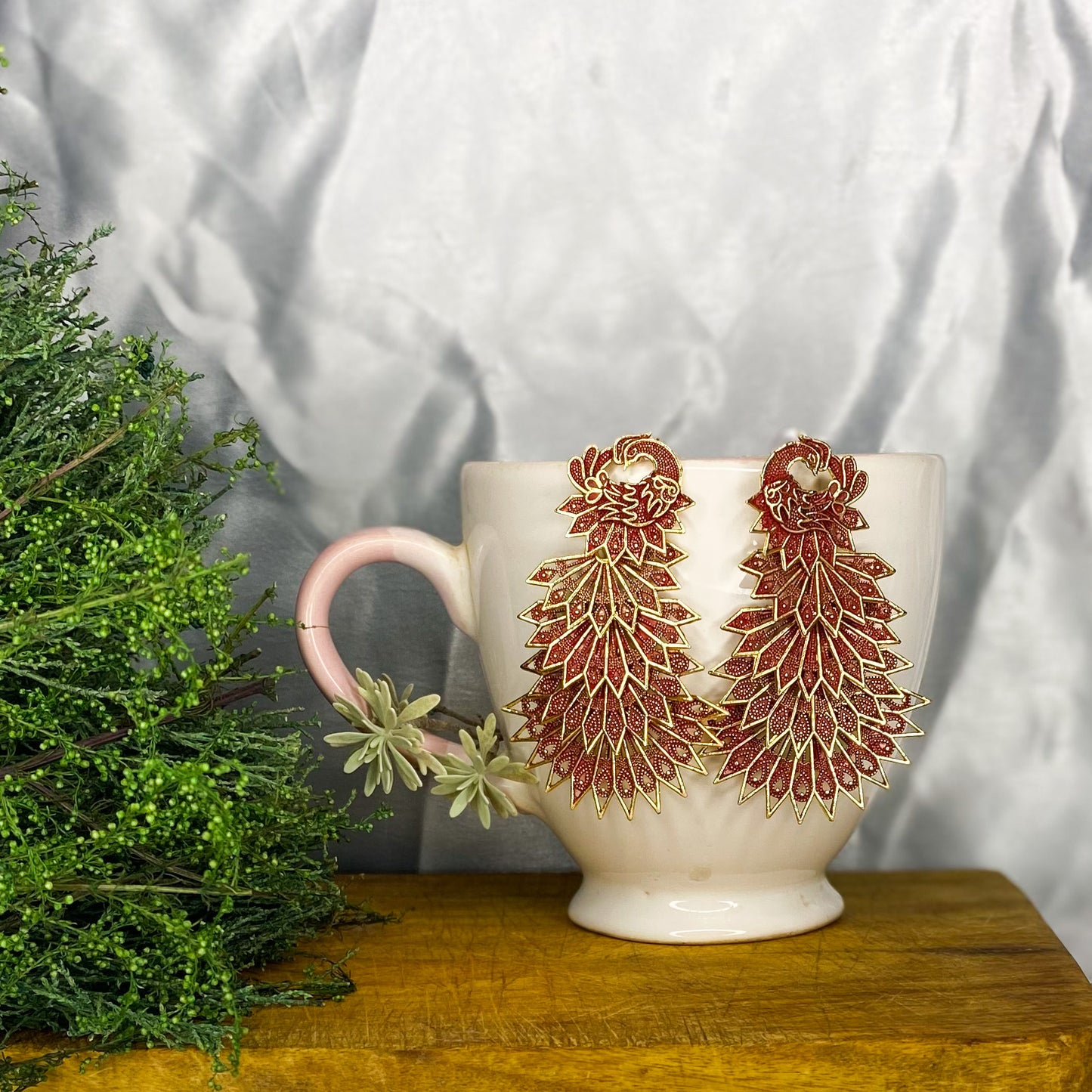 MULTI COLOUR PEACOCK EARRINGS